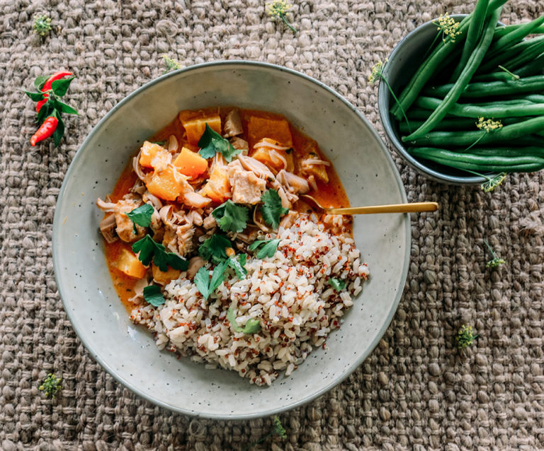 Vegan Jackfruit Panang Curry gluten free recipe Tabi May Life